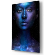 Insigne Kadın Portre Cam Tablo - 72X46 cm