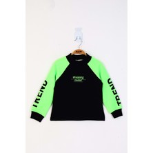 Toontoy Kız Çocuk Stunnig Collar Baskılı Sweatshirt