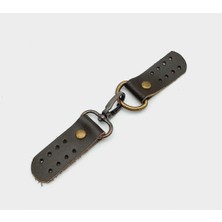 Angel Çanta Aksesuar Gerçek Deri Kancalı Böce (Kilit) Kahverengi Antik Metalli