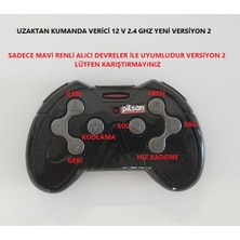 Pilsan Uzaktan Kumanda Verici 12V 2,4 Ghz Gri Tuşlu
