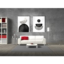 Bestablo 2 Parça Soyut Kanvas Tablo