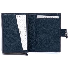 Tergan Lacivert Deri Unisex Kredi Kartlık 00263A38