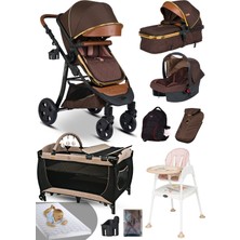 Baby Home Ekonomi Paket 10 In 1 Baby Home 985 Travel Sistem Bebek Arabası 560 Oyun Parkı Yatak Beşik 1450 Mama Sandalyesi