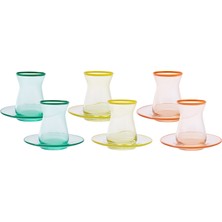 Karaca Sole 12 Parça 6 Kişilik Çay Seti 130 ml