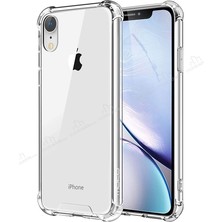 Apsuwa  Apple iPhone Xr Kılıf Antishock Ultra Koruma Sert+Nano Glass Şeffaf