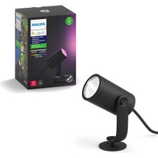 Philips  Lily Outdoor Akıllı Renkli Bahçe Spotu Uzatma 1x8W, Güç Adaptörü Dahil Değildir