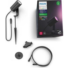 Philips  Lily Outdoor Akıllı Renkli Bahçe Spotu Uzatma 1x8W, Güç Adaptörü Dahil Değildir