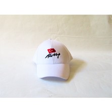 Salar Ticaret Çocuk Beyaz Renk Türkiye Nakışlı Şapka