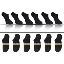 KBC Socks 6'lı Dikişsiz Bambu Terletmez Spor Erkek Kısa Bilek Çorap Seti / Kutulu Set / Full Füme