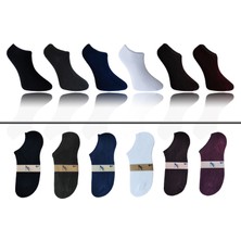 KBC Socks 6'lı Dikişsiz Bambu Terletmez Spor Erkek Kısa Bilek Çorap Seti / Kutulu Set / 6 Renk