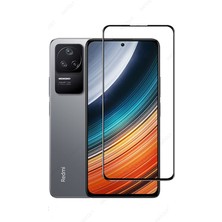 Microcase Xiaomi Redmi K40S Tam Kaplayan Çerçeveli Tempered Ekran Koruyucu - Siyah