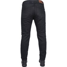 The Biker Jeans City PRO101 Black Korumalı Motosiklet Kot Pantolonu