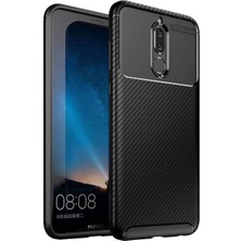 Apsuwa Huawei Mate 10 Lite Karbon Görünüm Negro Silikon Kılıf