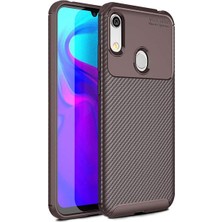 Apsuwa Huawei Y6S Karbon Görünüm Negro Silikon Kılıf + Ekran Koruyucu Nano