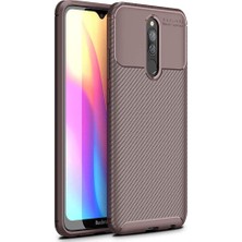 Apsuwa Xiaomi Redmi 8 Kılıf Negro Silikon Karbon Desen + Ekran Koruyucu Nano