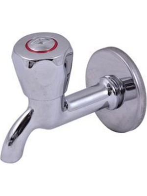 Elmina Armatür Kısa Tekli Musluk Çevirmeli Sıkmalı Duvardan