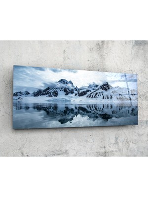 Insigne Karlı Dağ 92X36CM Cam Tablo