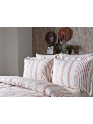 Doqu Home Çift Kişilik Nevresim Takımı - Linen Kiremit