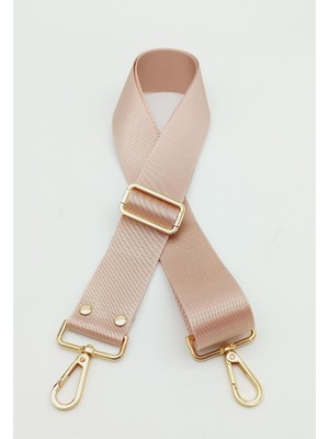 Angel Çanta Aksesuar Polyester Kolon 120X4 cm Pudra Light Gold Metalli