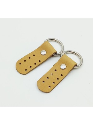 Angel Çanta Aksesuar Gerçek Deri Ham Doğal Sapucu (Böce) Gümüş Metalli