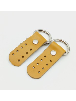 Angel Çanta Aksesuar Gerçek Deri Hardal Sapucu (Böce) Gümüş Metalli