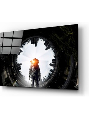 Insigne Astronot Cam Tablo - 72X46 cm