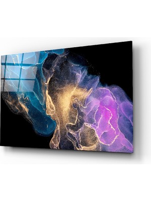 Insigne Soyut Derinlik Cam Tablo - 72X46 cm