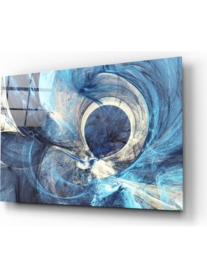 Insigne Soyut Cam Tablo - 72X46 cm