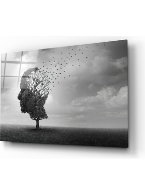 Insigne Düşüncelerin Sonbaharı Cam Tablo - 72X46 cm