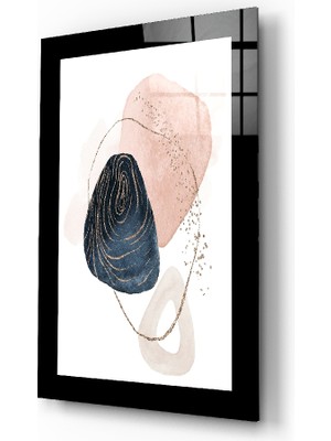 Insigne Soyut Modernite Cam Tablo - 72X46 cm