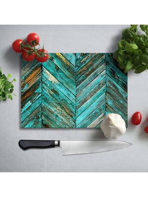 Insigne Renkli Uv Baskılı Cam Kesme Tablası 35X25 cm
