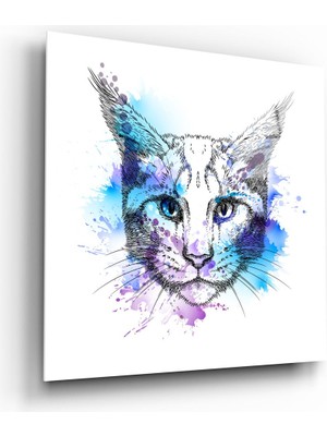 Insigne Kedi Cam Tablo - 40X40 cm