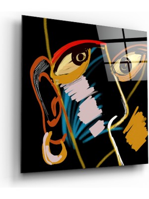 Insigne Soyut Gerçeklik Cam Tablo - 40X40 cm