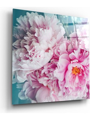 Insigne Çiçek Cam Tablo - 80X80 cm