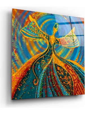 Insigne Dönüş Cam Tablo - 40X40 cm