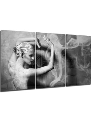 Insigne Kadın ve Dans Cam Tablo - 3 Adet 72X46 cm