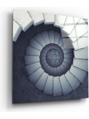 Insigne Sonsuz Merdiven Cam Tablo - 40X40 cm