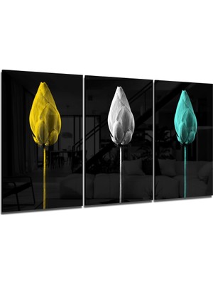 Insigne Laleler Mega Cam Tablo - 3 Adet 72X46 cm