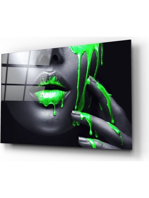 Insigne Kadın Cam Tablo - 72X46 cm