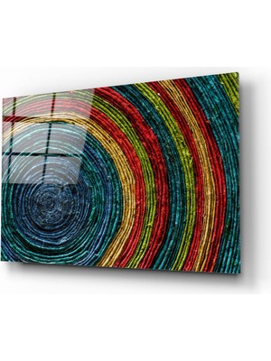 Insigne Renkli Helezon Cam Tablo - 72X46 cm