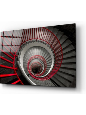 Insigne Mozaik Merdiven Cam Tablo - 72X46 cm