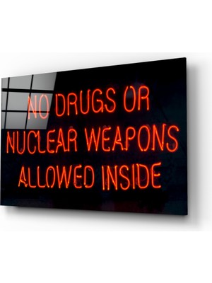 Insigne “no Drugs” Cam Tablo - 72X46 cm
