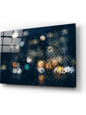 Insigne Yağmur Cam Tablo - 72X46 cm