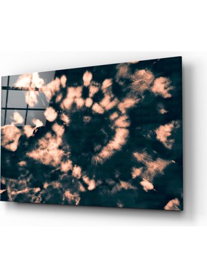 Insigne Soyut Cam Tablo - 72X46 cm