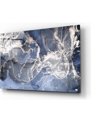 Insigne Soyut Cam Tablo - 72X46 cm