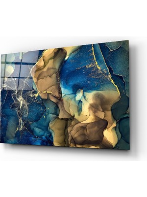 Insigne Soyut Derinlik Cam Tablo - 72X46 cm
