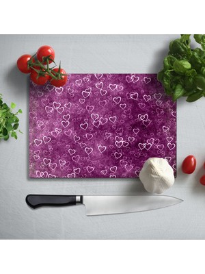 Insigne Kalpler Uv Baskılı Cam Kesme Tablası 35X25 cm