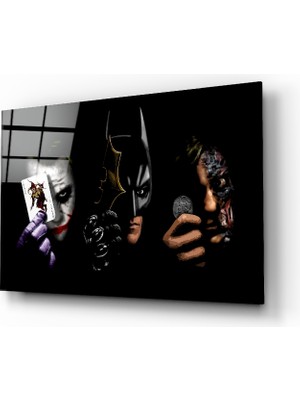 Insigne Batman, Joker, Harvey Cam Tablo - 72X46 cm