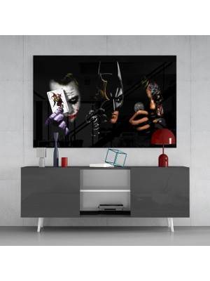 Insigne Batman, Joker, Harvey Cam Tablo - 72X46 cm