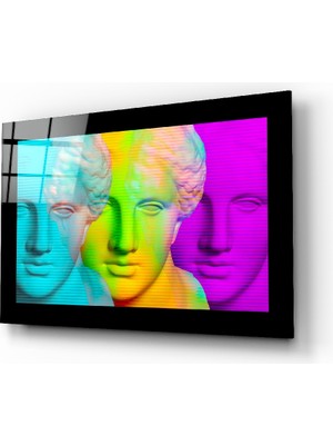 Insigne Heykelde Modernite Cam Tablo - 72X46 cm